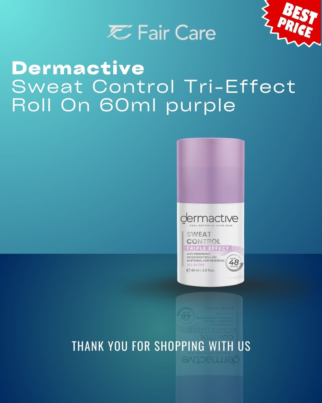 Dermactive sweat control (Tri-effect) roll-on (60ml)