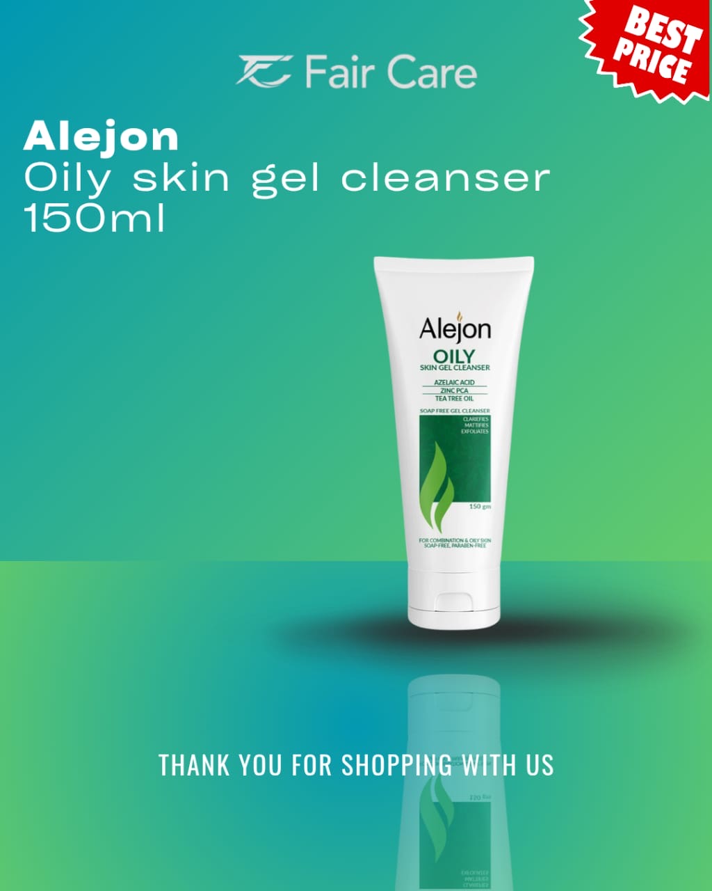 Alejon gel cleanser for oily skin (150ml)