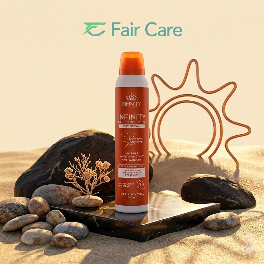 Infinity sunblock spf50+ dry spray 200ml