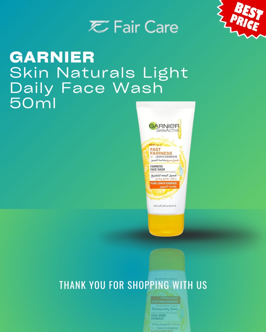 غارنييه سكين ناتشورالز غسول الوجه اليومي المفتح (50 مل)