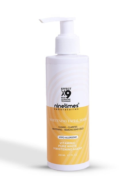 Nine times whitening facial wash 200ml