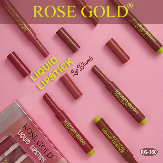 Rose gold liquid lipstick