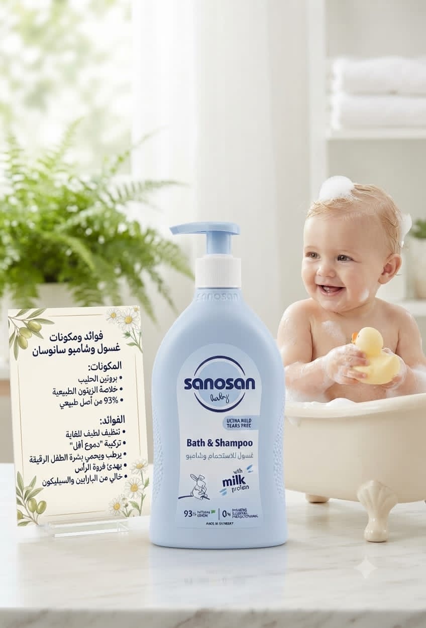 Sanosan bath&shampoo 500ml