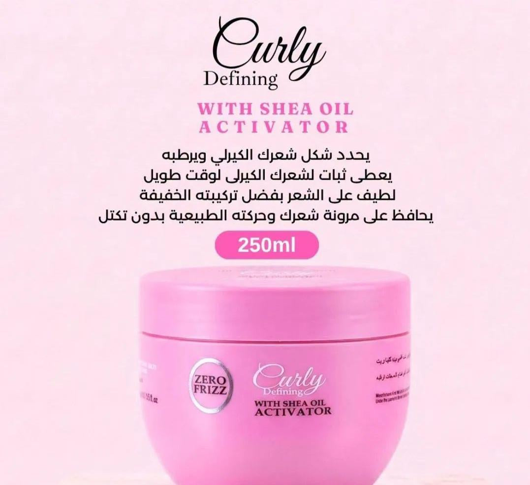 Zero frizz curly defining with shea oil activator 250ml