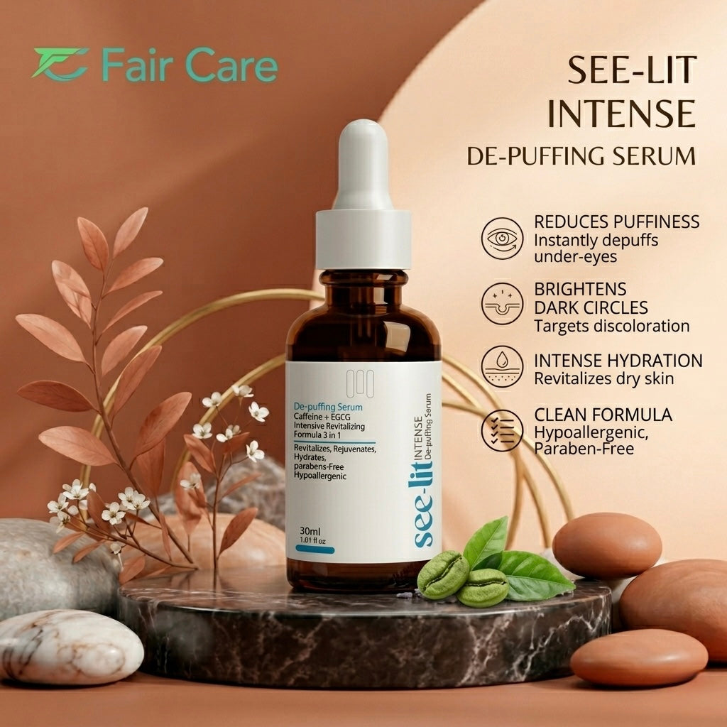 See-lit intense de-puffing serum (caffeine)