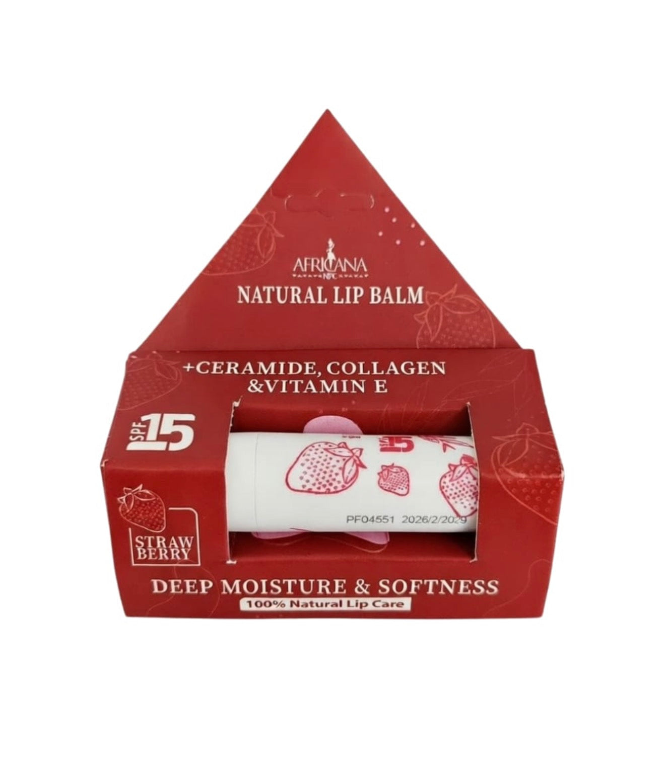 Africana strawberry lip balm