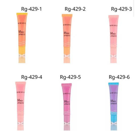 Rose gold magic lip gloss