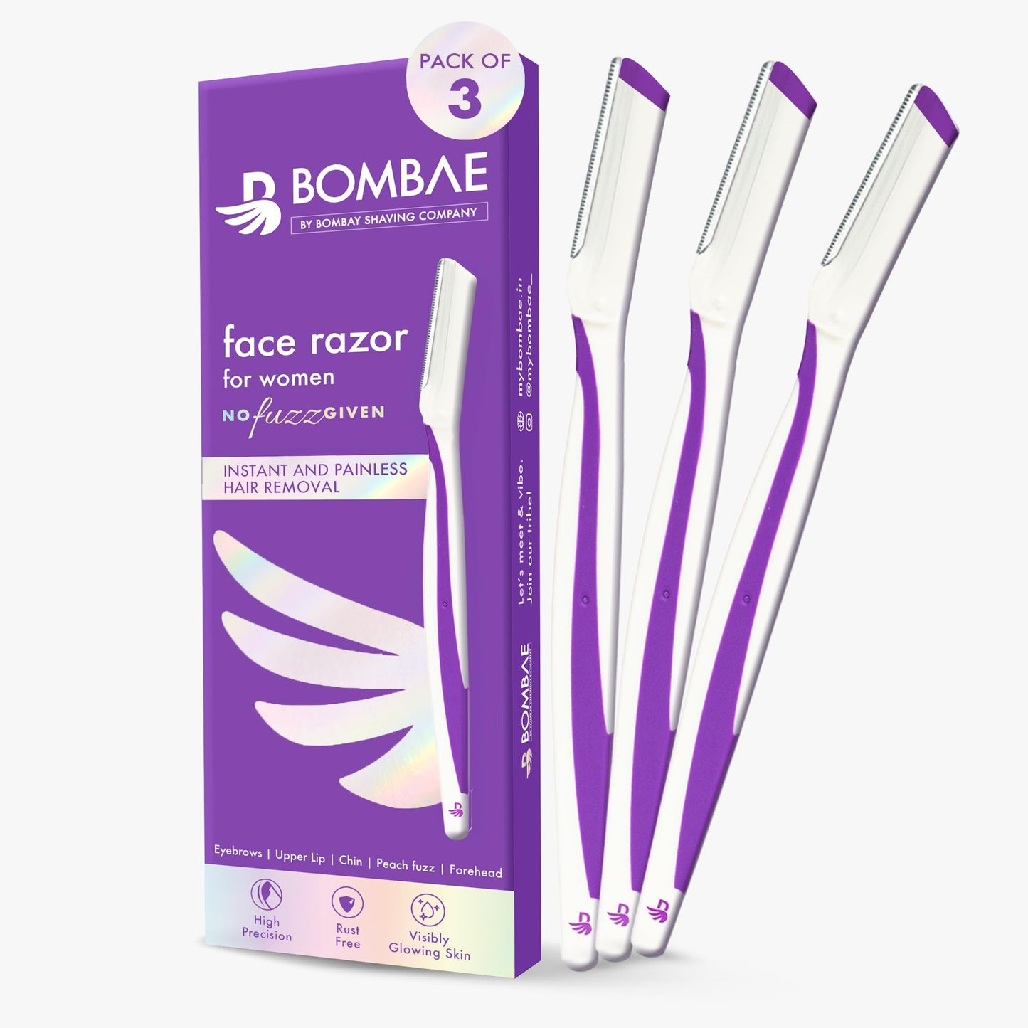 Bombae مجموعة حلاقة وجه نسائي