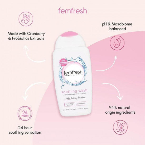 Femfresh soothing wash for sensitive area 250ml