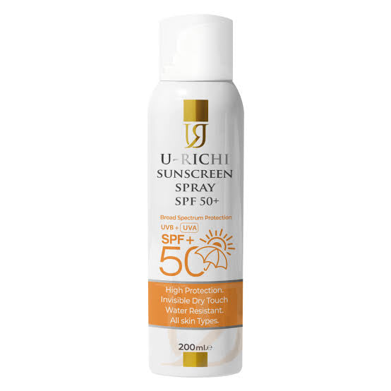 U richi sun screen spray spf50+
