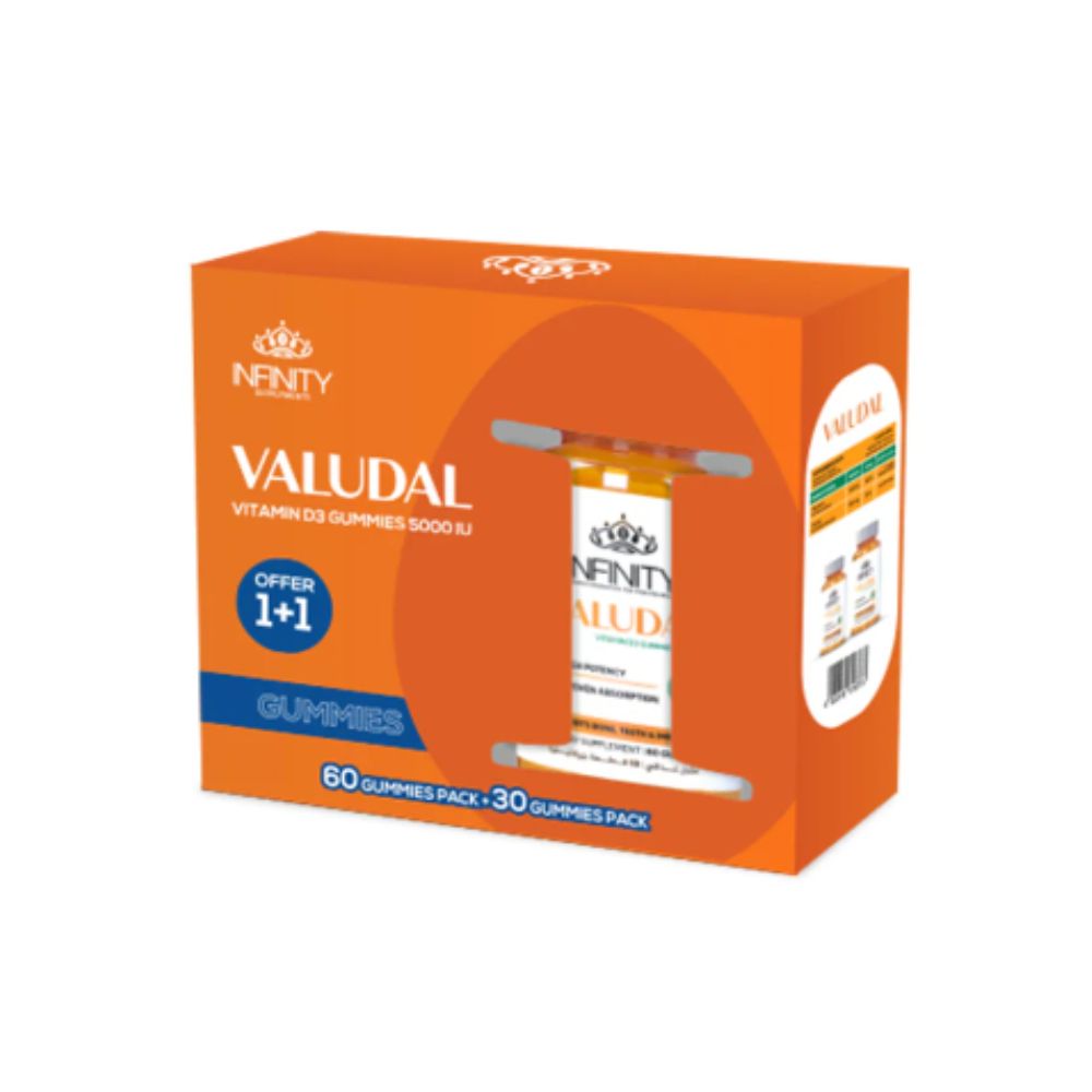 Infinity valudal vit D3 gummies 1+1