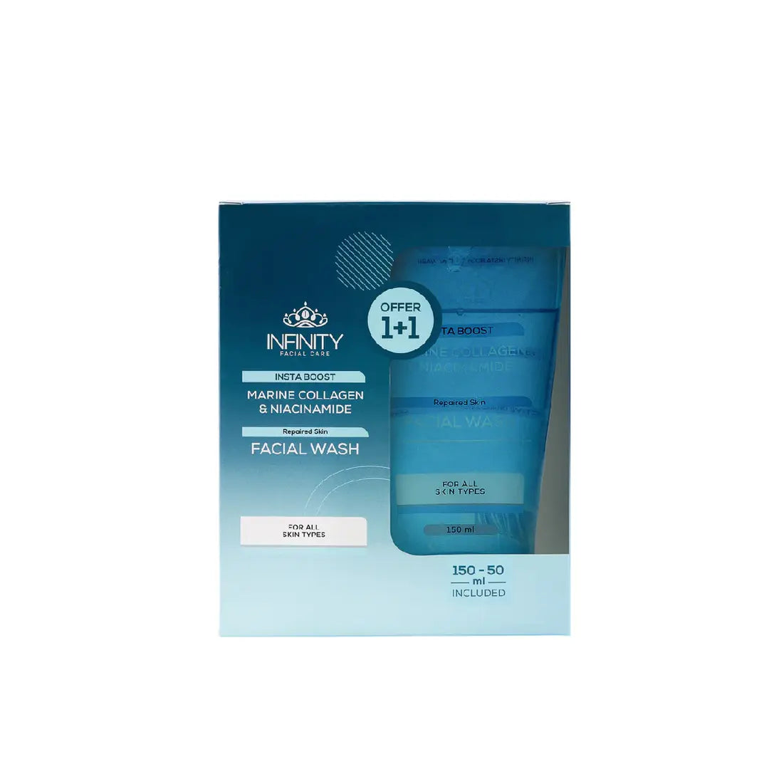 Infinity facial wash marine collagen& niacinamide 1+1