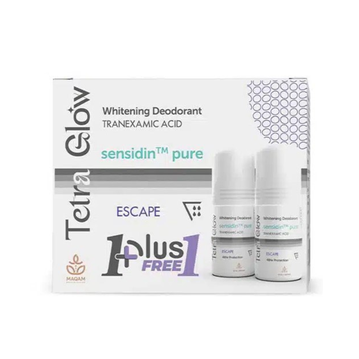 Tetra glow escape deodorant 1+1 roll-on offer