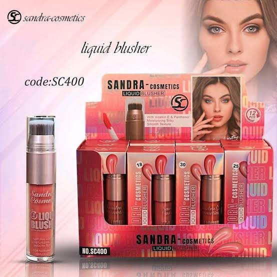 Sandra cosmetics liquid blusher درجات