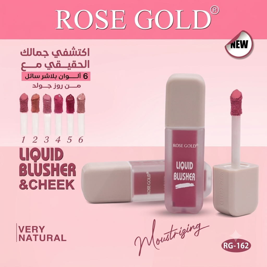 Rose gold liquid blusher & cheek