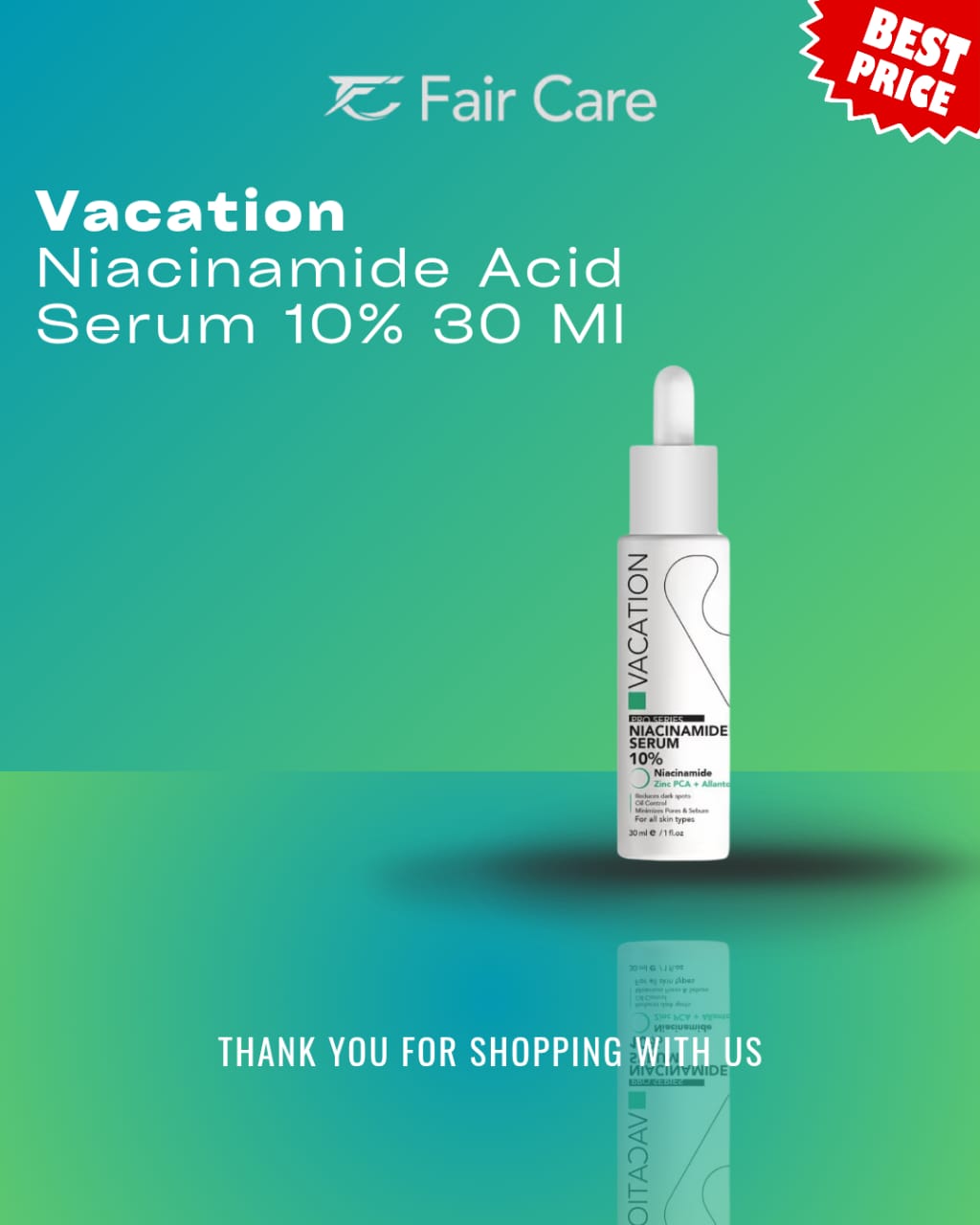Vacation niacinamide acid serum 10% (30ml)