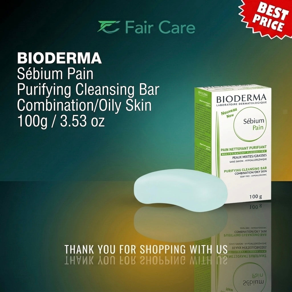 BIODERMA SEBIUM PURIFYING PAIN CLEANSING BAR SOAP 100gm