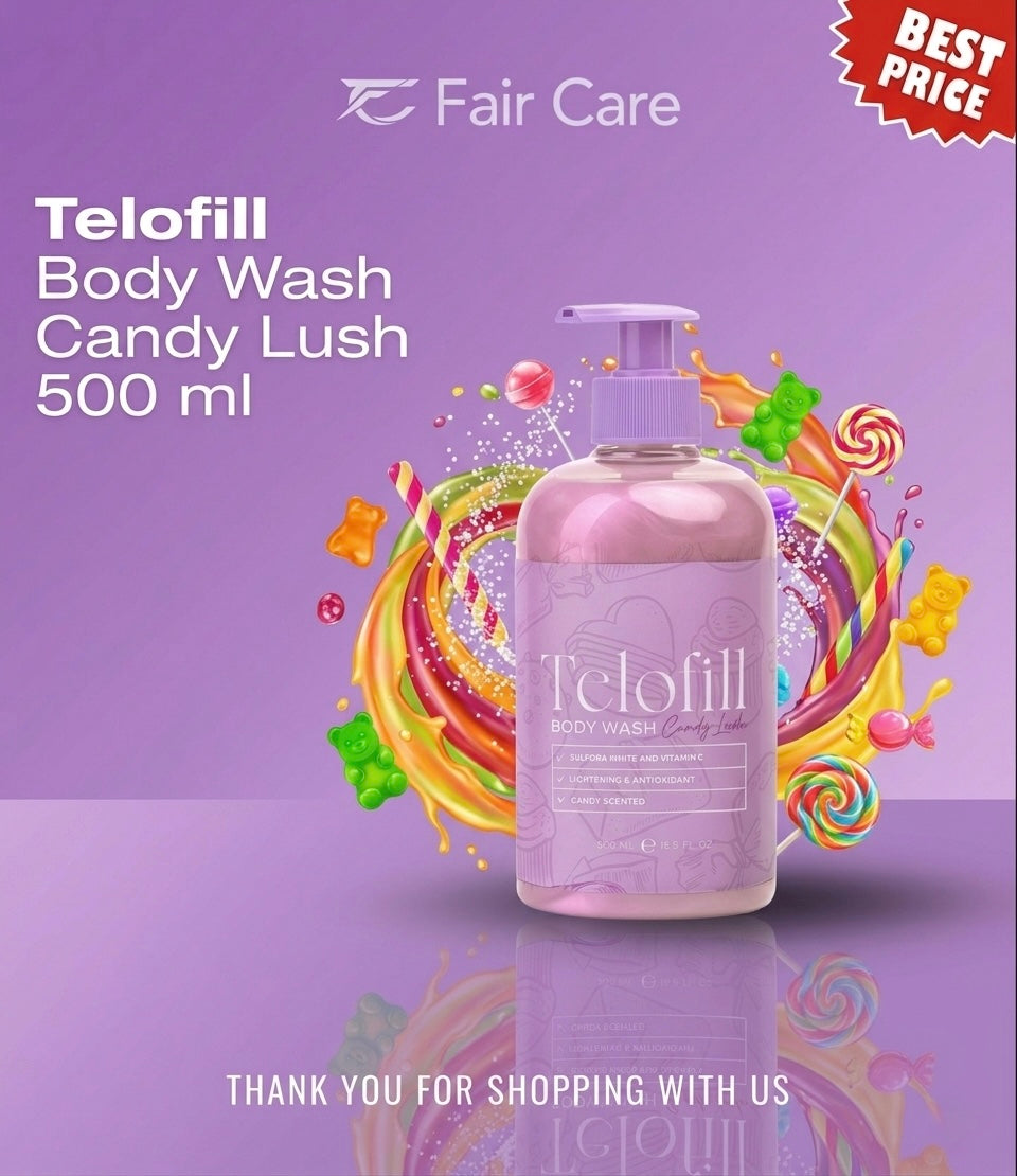 Telofill body wash candy lush