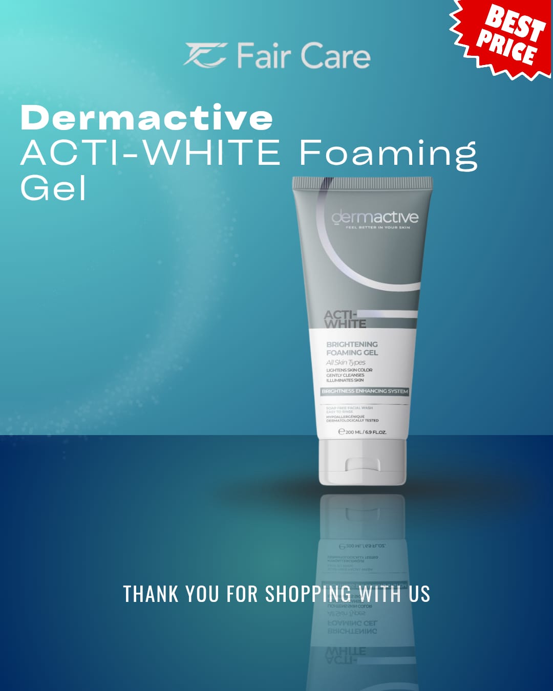 Dermactive (acti-white) foaming gel