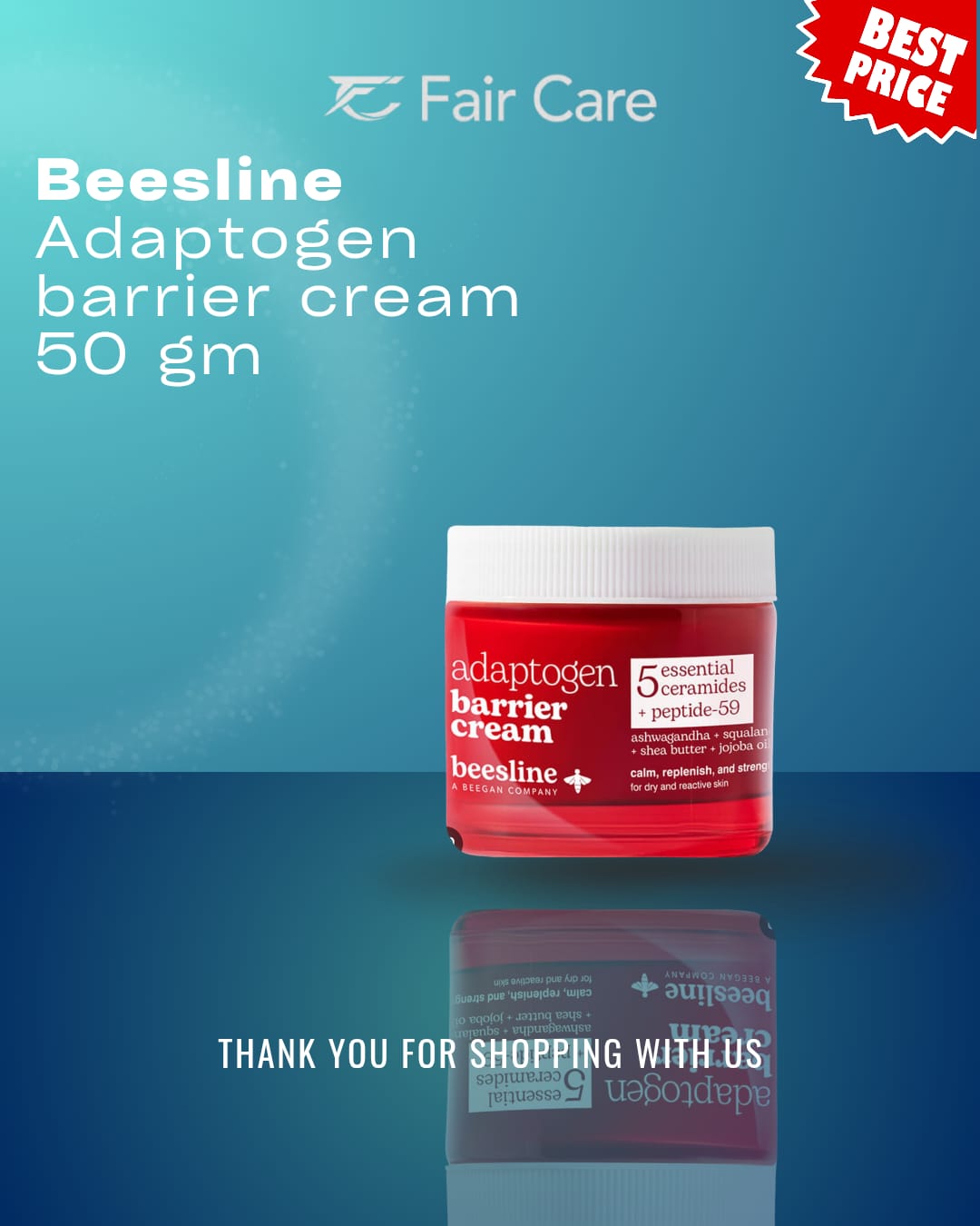 Beesline adaptogen barrier cream (50gm)