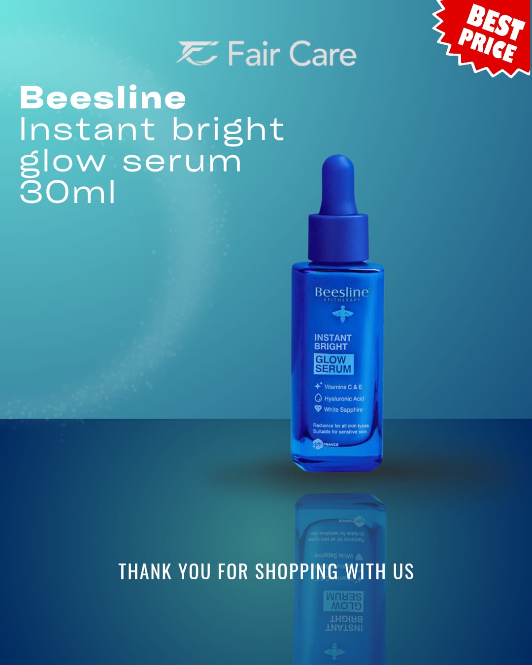 Beesline instant bright glow serum (30ml)