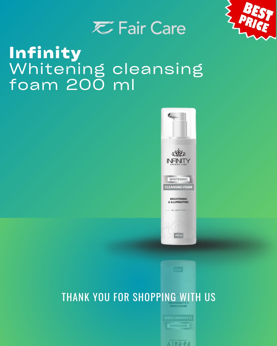 Infinity whitening cleansing foam (200ml)