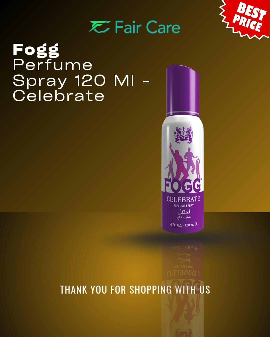 Fogg perfume spray celebrate - 120ml