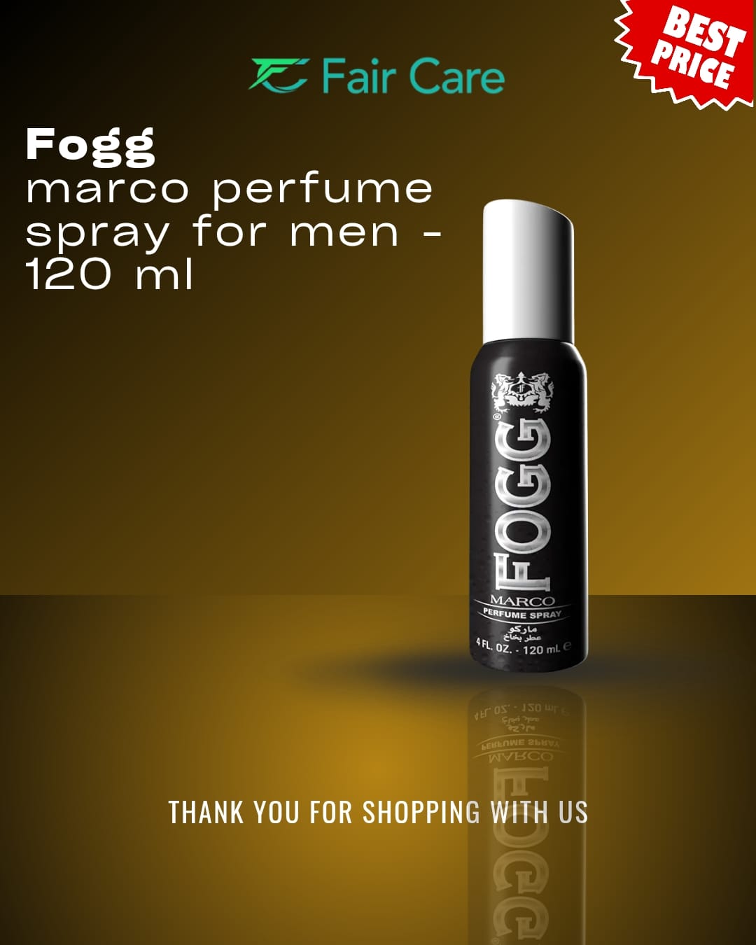 Fogg Marco perfume spray for men - 120ml
