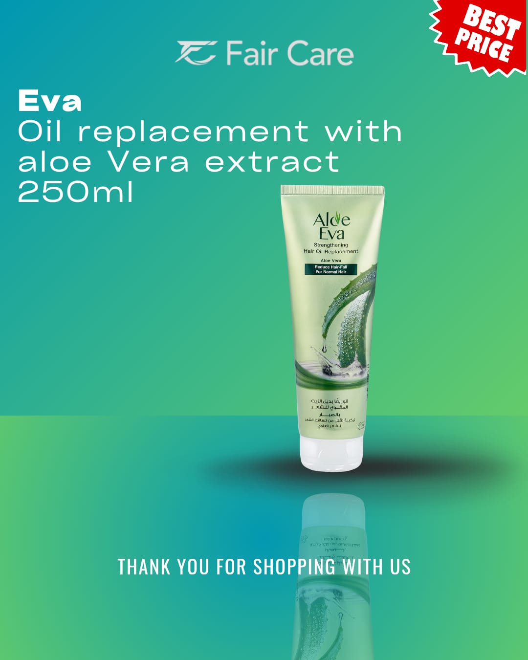 Aloe Eva Strengthening Hair Oil Replacement With Aloe Vera 250ml