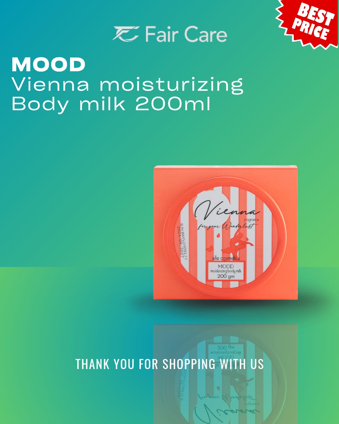 MOOD Vienna Body Milk (200GM)