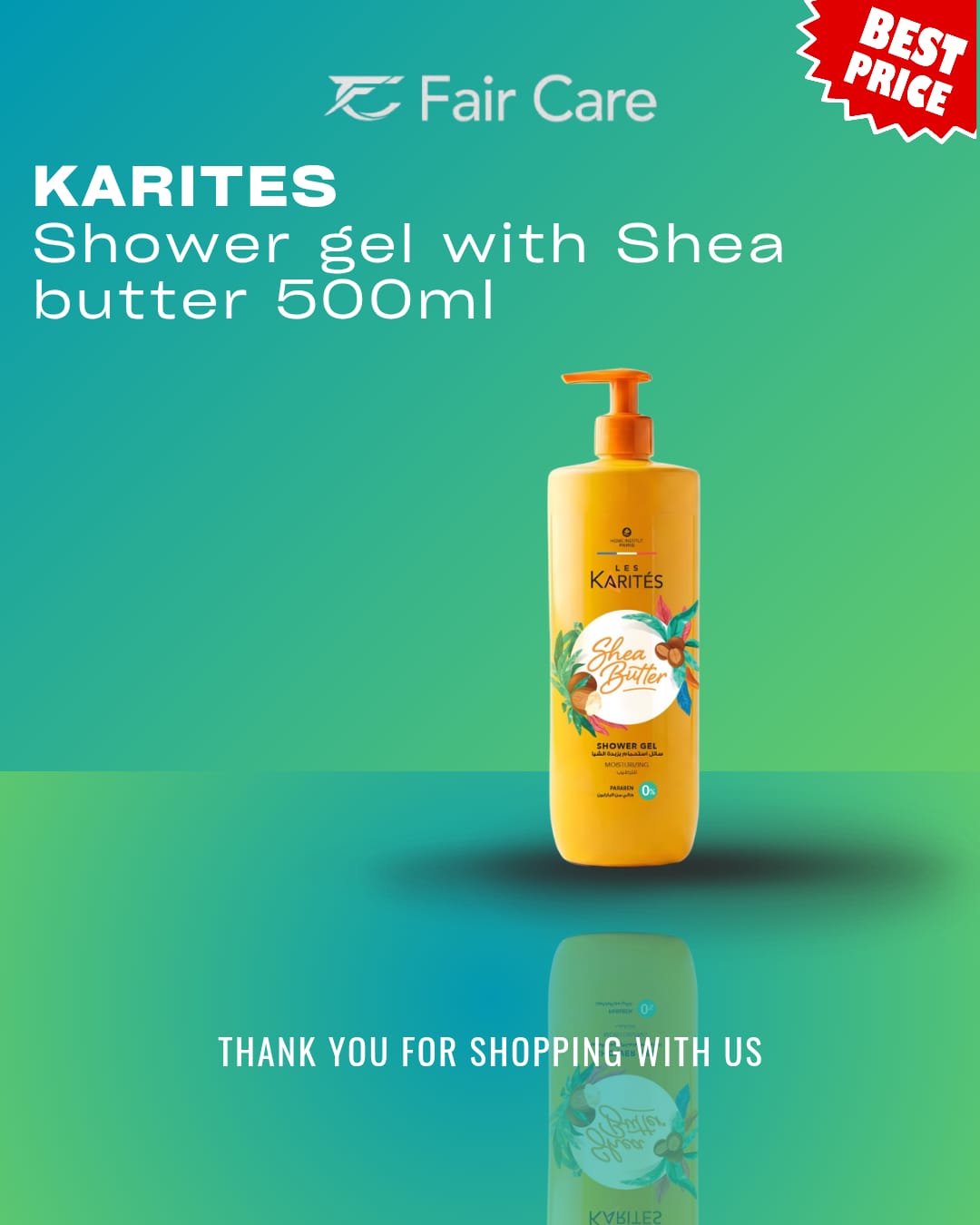جل استحمام LES Karites بزبدة الشيا 500 مل