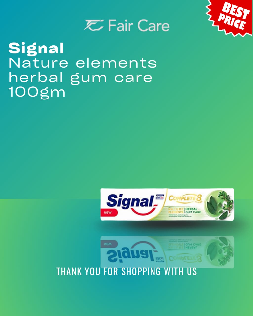 Signal Nature Elements للعناية باللثة بالأعشاب 100 جرام
