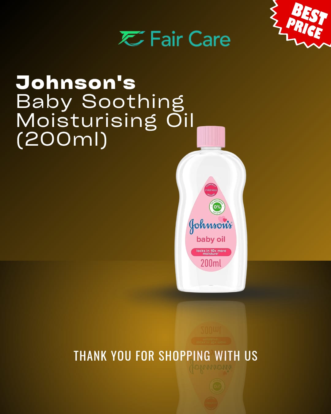 Johnson's Baby Oil, 200ml