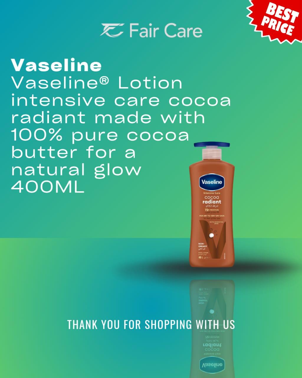 Vaseline Lotion Intensive Care Cocoa Radiant 400ml