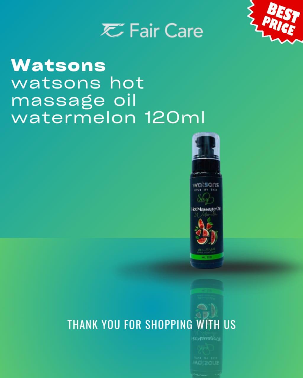 Watsons Hot Massage Oil Watermelon 120ml