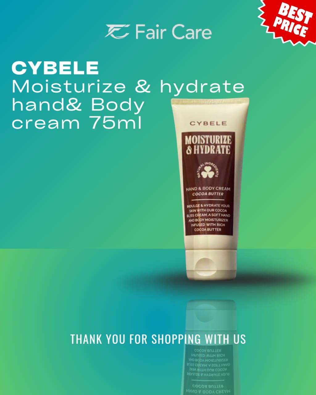 Cybele Moisturize & Hydrate Hand & Body Cream 75ml