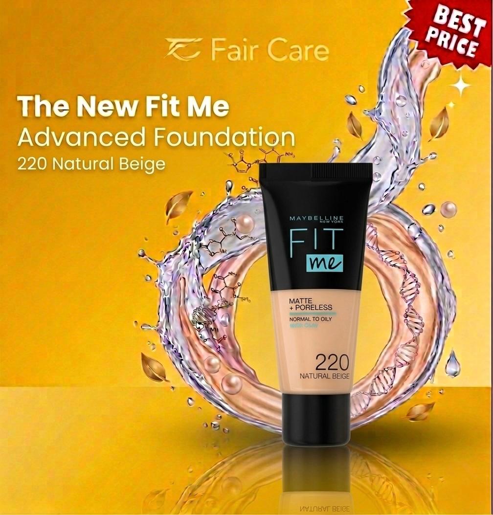 Maybelline Fit Me "Matte" Poreless Foundation - 220 30ml