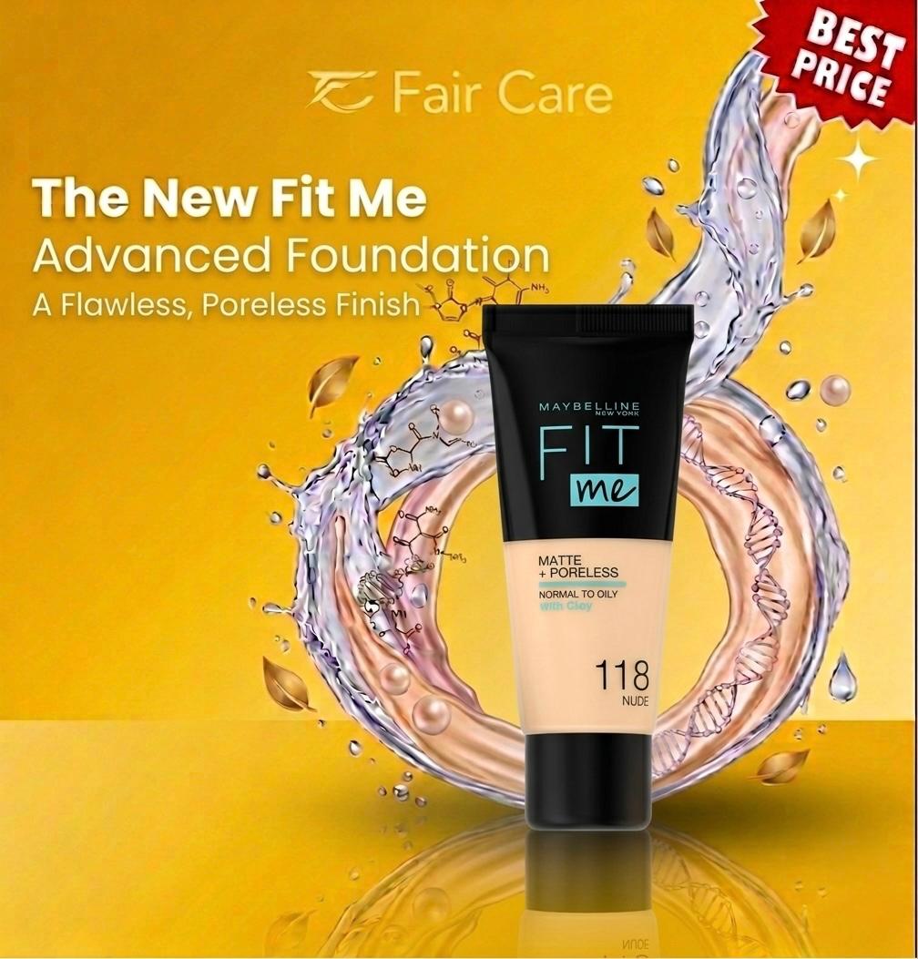 Maybelline Fit Me "Matte" Poreless Foundation - 118 30ml