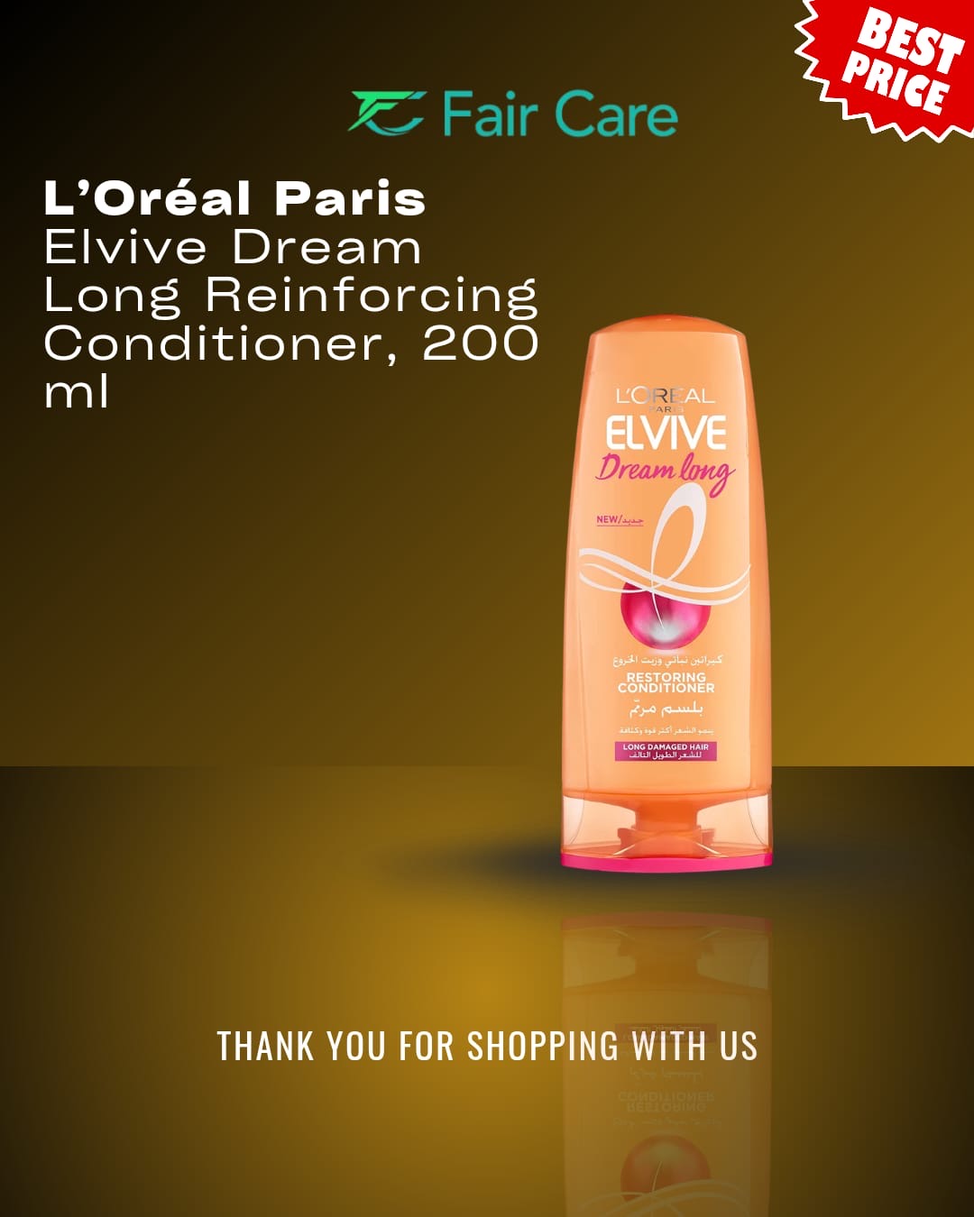 L’Oréal Paris dream long reinforcing conditioner (200ml)