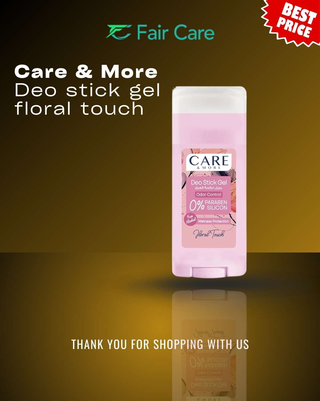 Care & More Deo stick gel floral touch