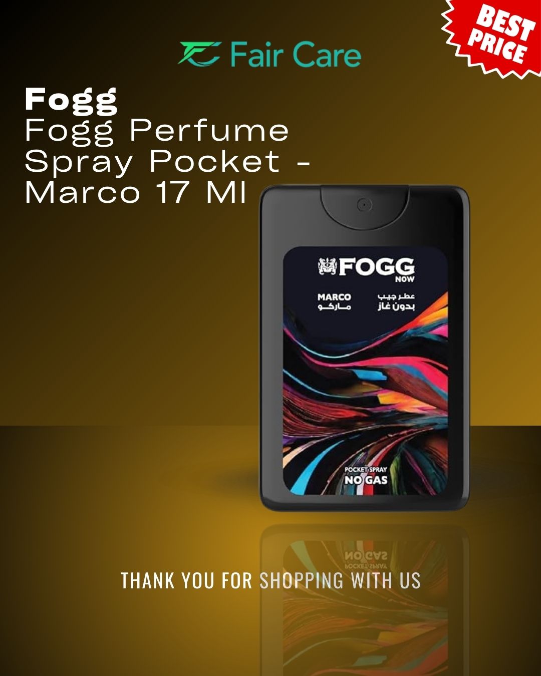Fogg perfume spray pocket Marco (17ml)