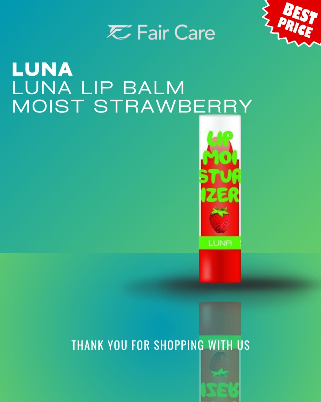Luna lip balm moist strawberry