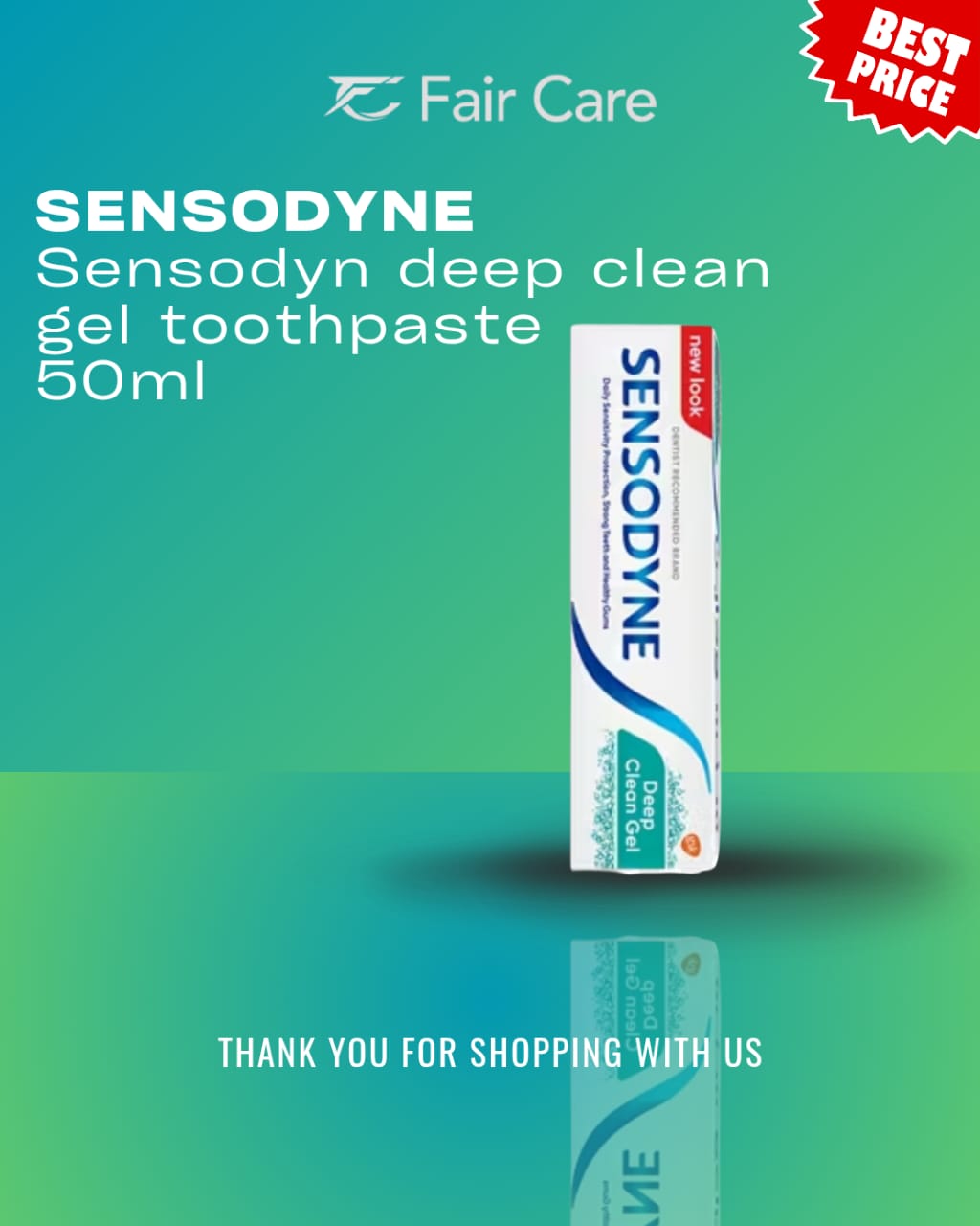Sensodyne deep clean gel 50ml