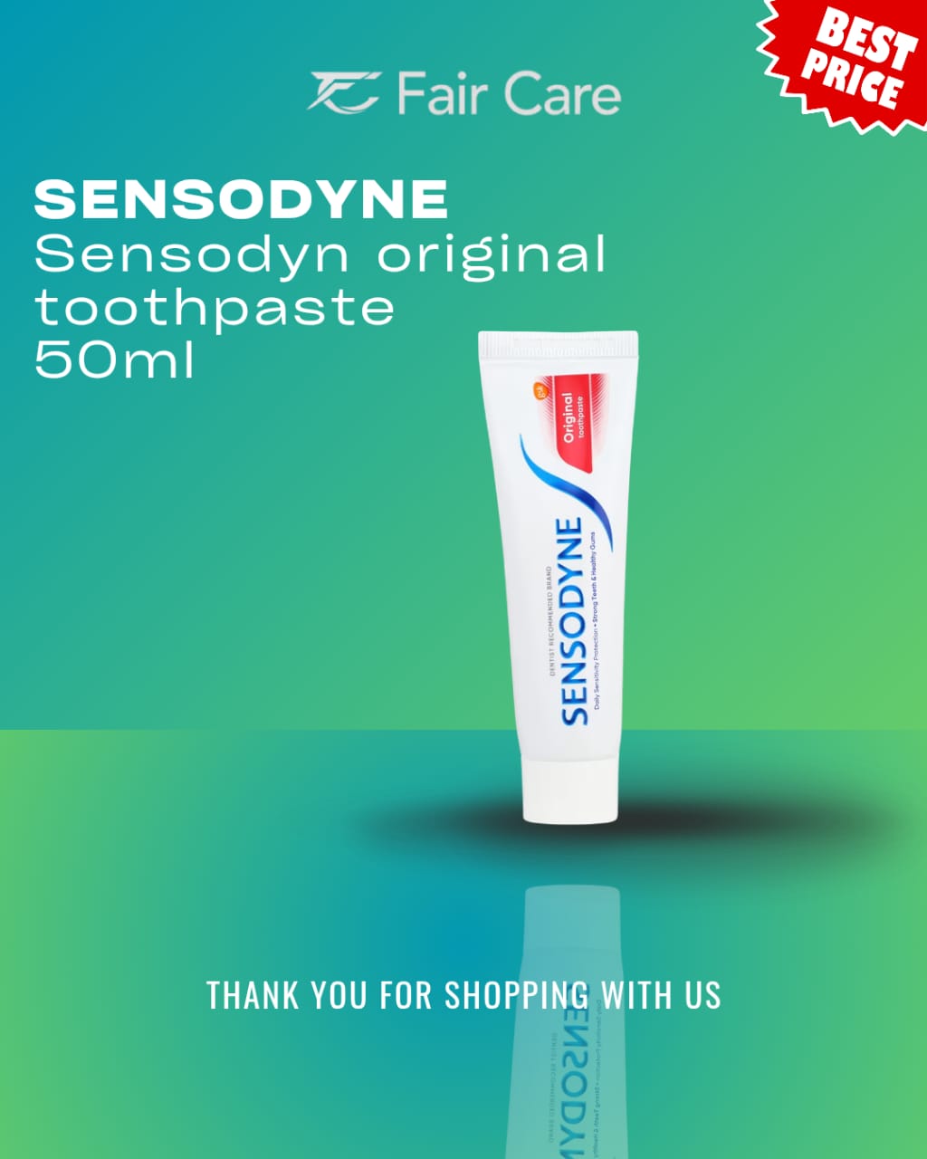Sensodyne original toothpaste 50ml