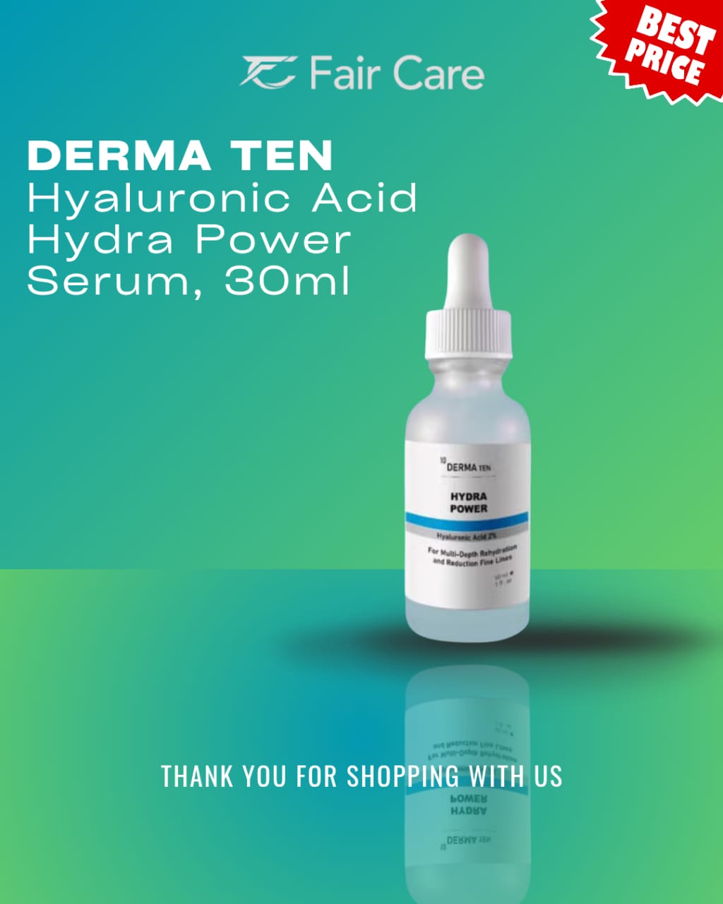 Derma ten hyaluronic acid power serum 30ml
