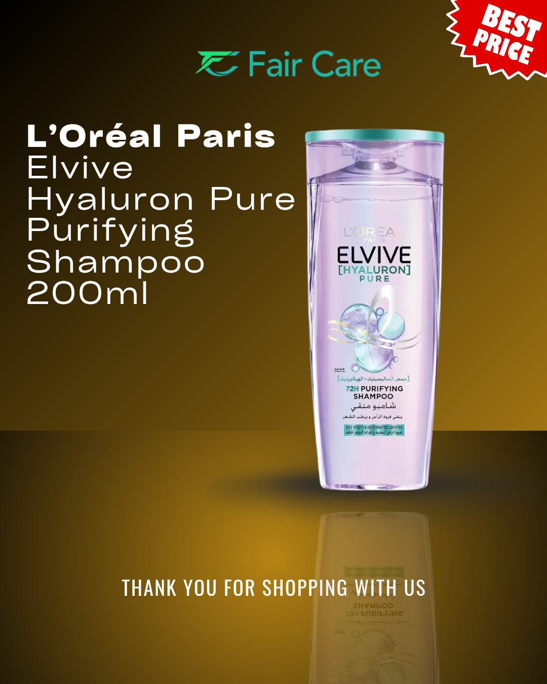 L'Oréal Paris Elvive Hyaluron pure shampoo 200ml