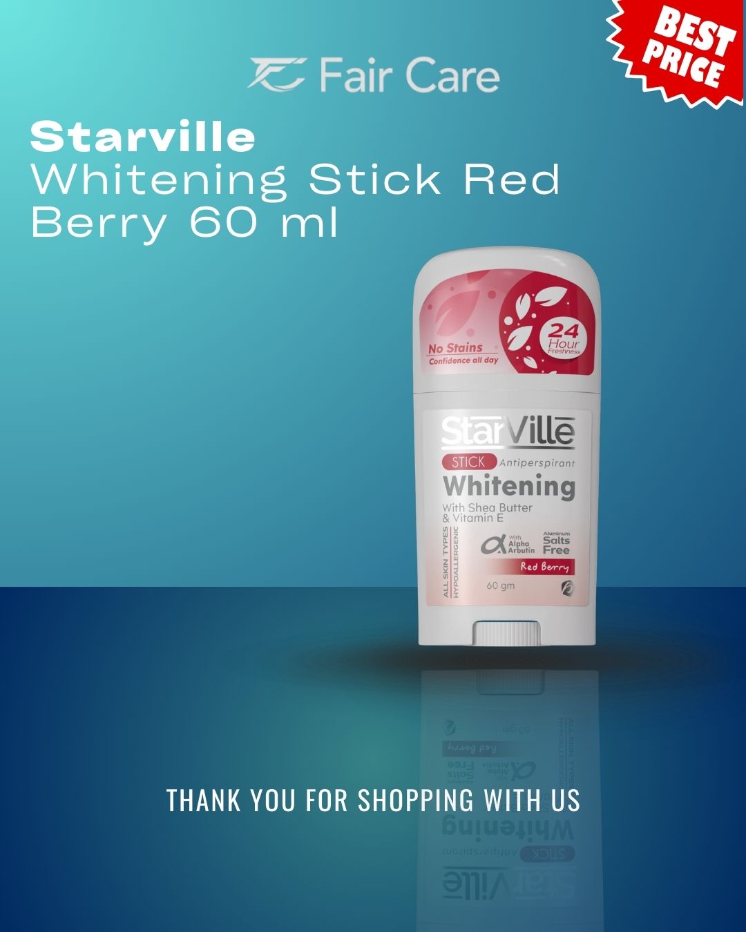 Starville whitening stick red berry (60 gm)