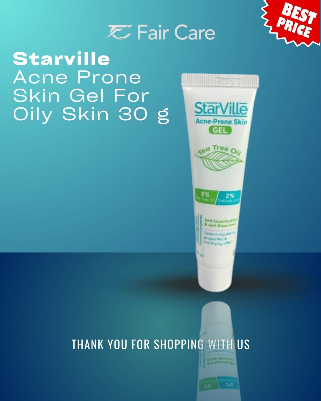 جل Starville للبشرة المعرضة لحب الشباب للبشرة الدهنية (30 جم)
