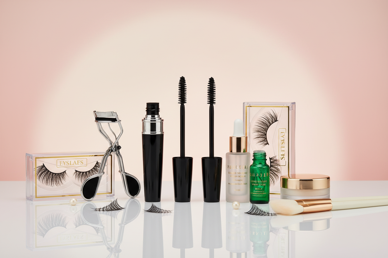 Lashes and eye products