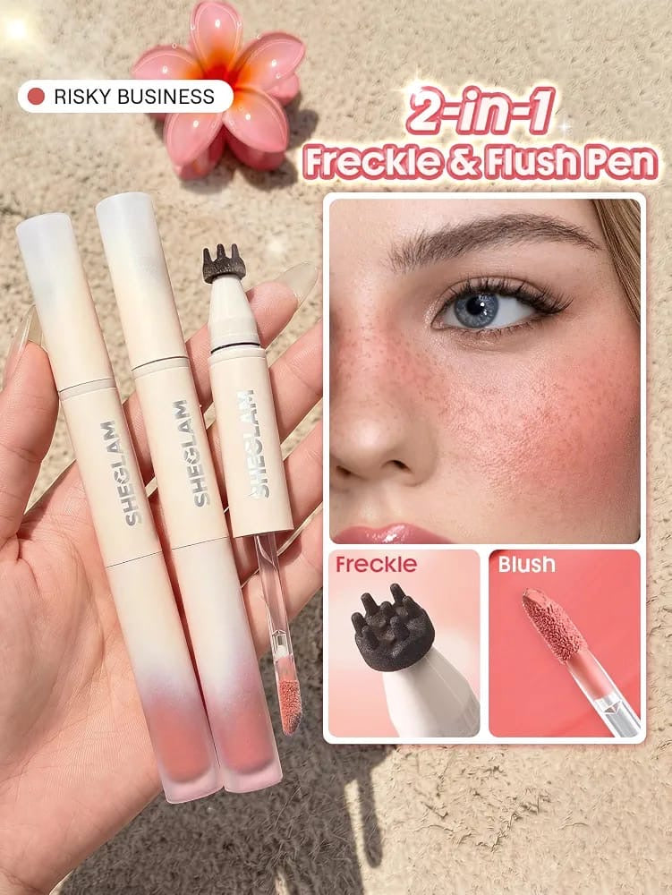 Sheglam 2 in 1 freckle & flush pen